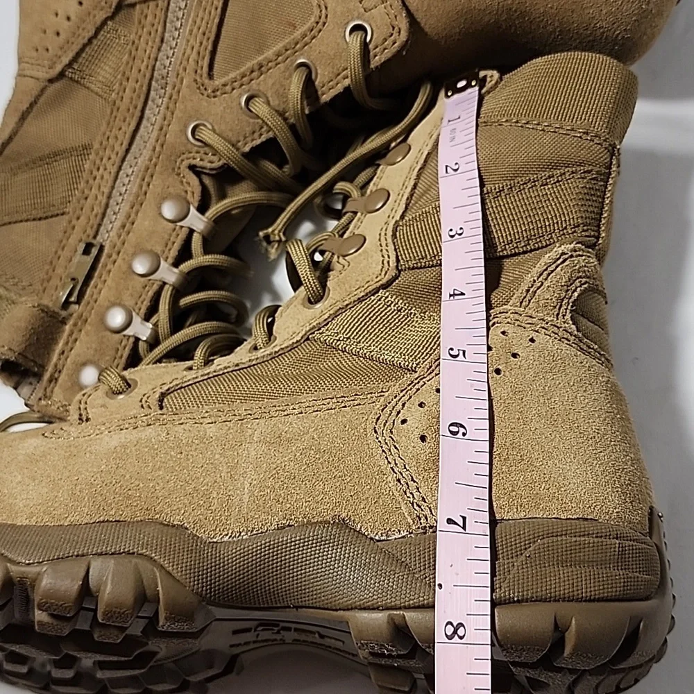 Tactical Research Mini-Mil TR105 Size 4R Tactical‎ Boots for Men Brown leather